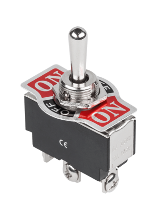 KN3(B)-103 6A 3-pos 3-pin SPDT (ON)-OFF-(ON) 12mm Momentary Toggle Switch