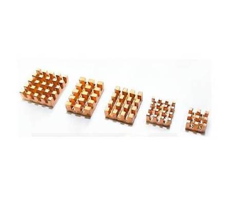Set of 5 Raspberry PI 4B Copper Heatsinks