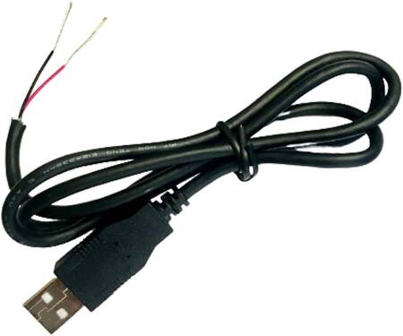 USB-A Male Power Cable - Black